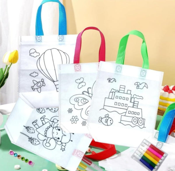 Marker Painting Gift Bag  With 6 Markers