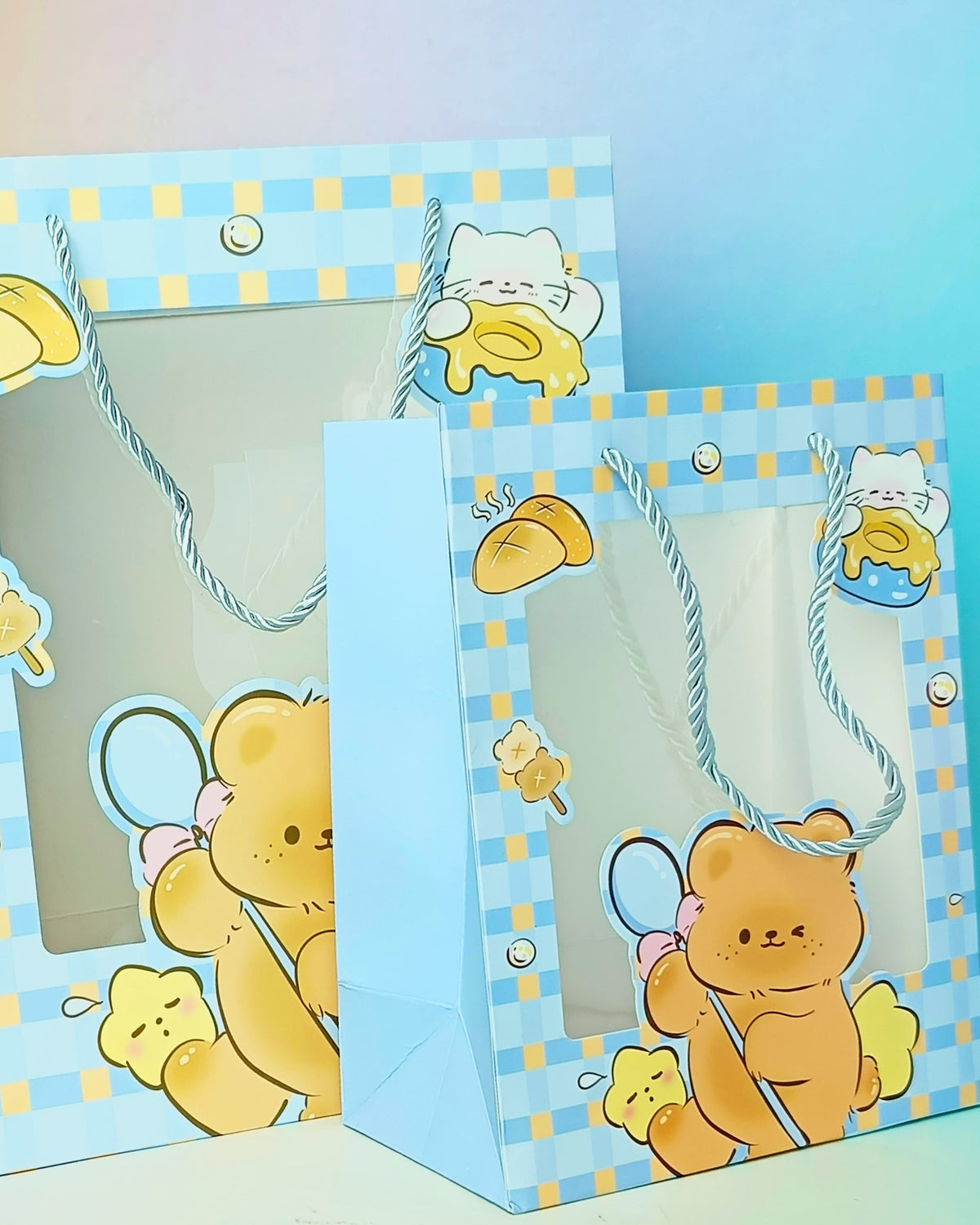 Sweet Animal Series Blue - Bear Gift Bag