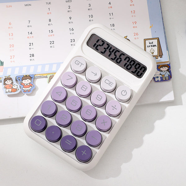Purple Keys White - Calculator
