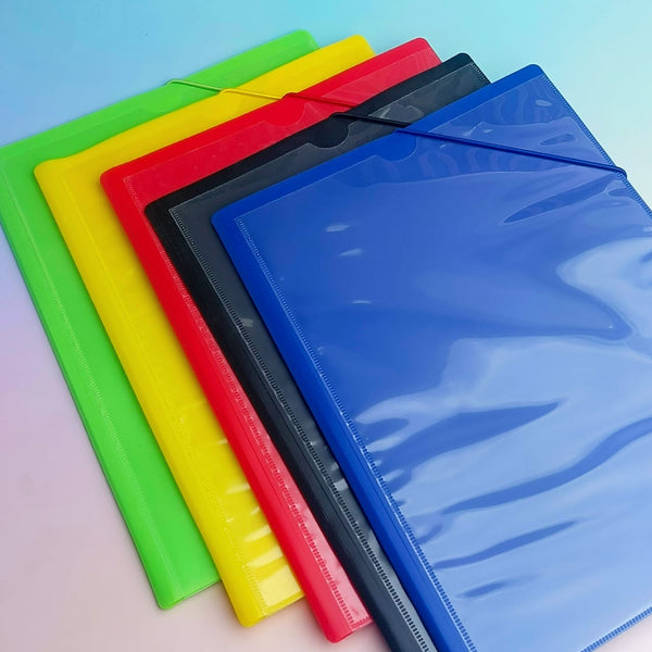 Four Flapper Colored Document Folder