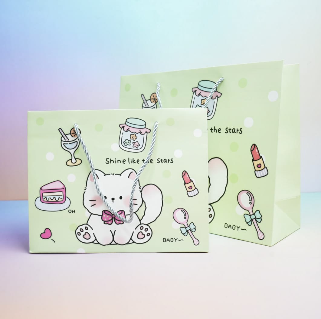 Shine Like a Stars Kitten Green - Gift Bag