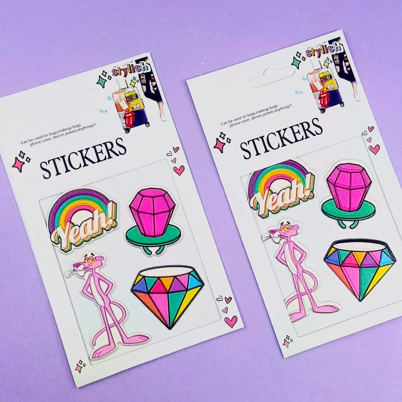 Pink Panther & Multi Diamond  - Stickers