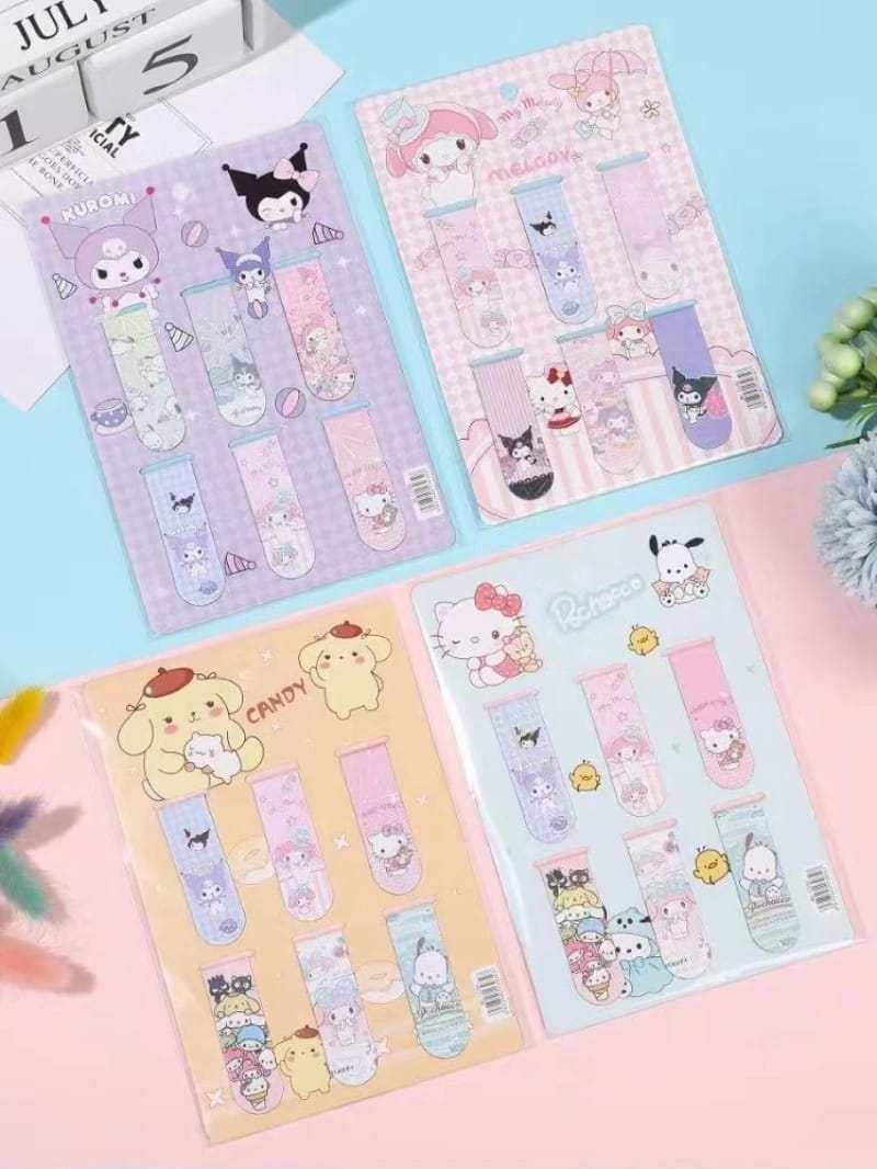 Sanrio Characters  Magnetic - Bookmark Set Of 6