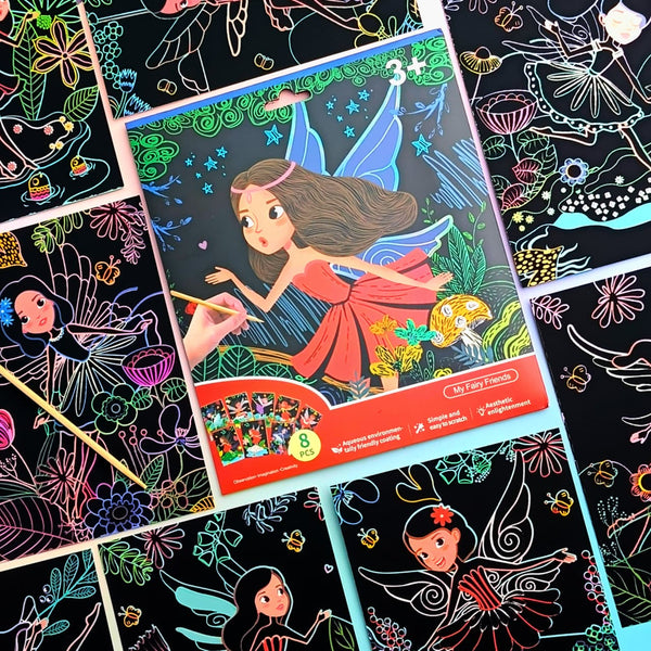 Buttefly Princess  - Scratch Card Set Of 8