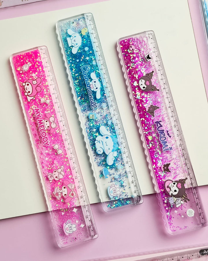 Premium Acrylic Sanrio Characters Glitter Water - Ruler – BLINGSPOT
