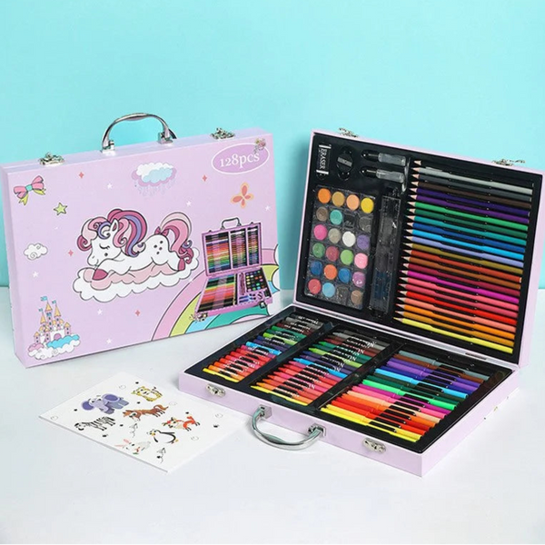 Unicorn Briefcase Painting Set Of 128 ( Large )