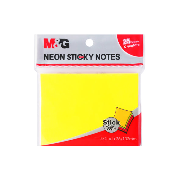 M&G Neon Colors  - Sticky Note 76x102 ( 4 Colors )