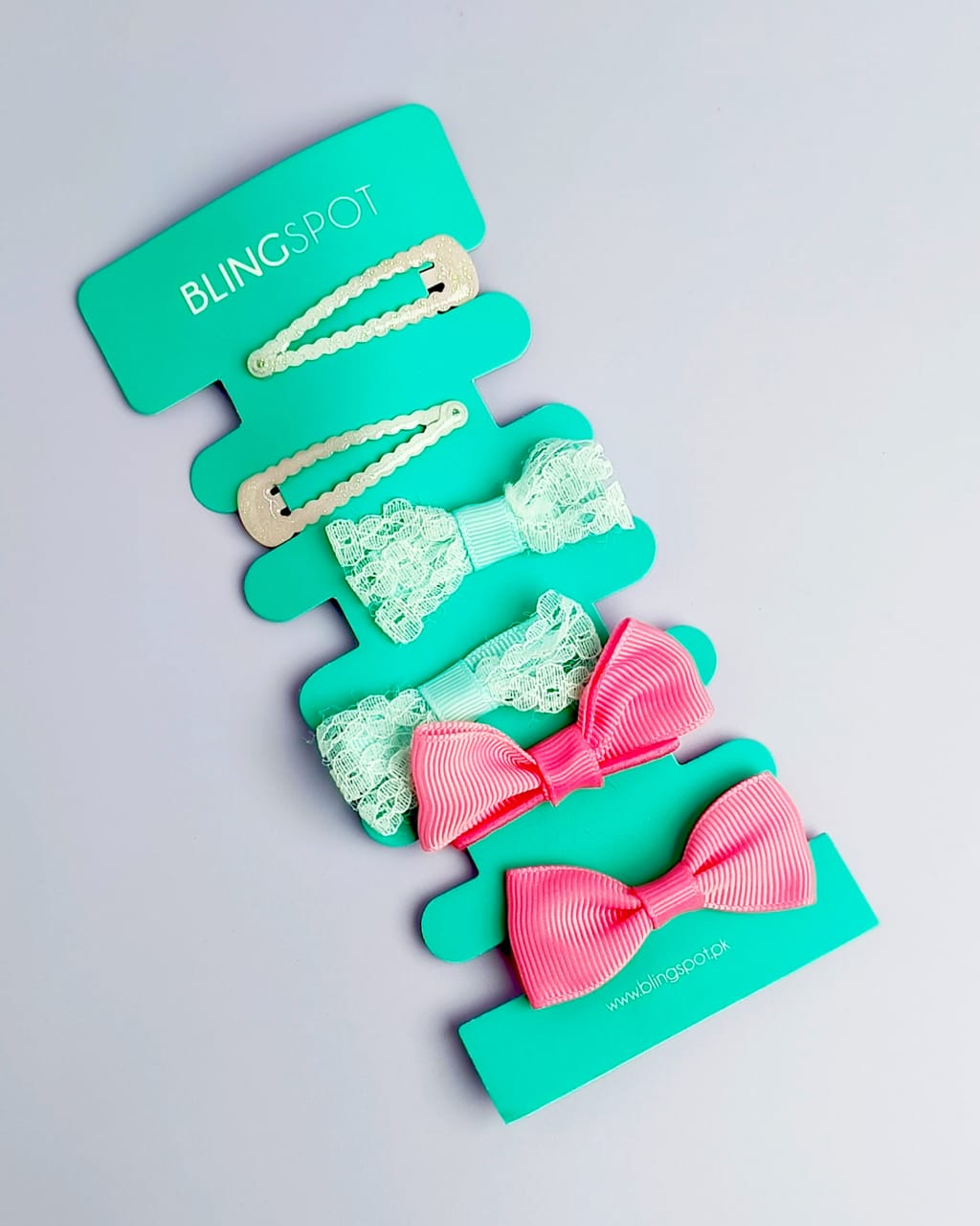 Pastel Bow Clips &amp; Hair Ties - Hair Accessories Style 36