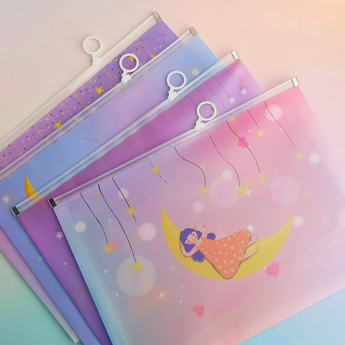 Dreaming Stars - Document Folder Large Pouch