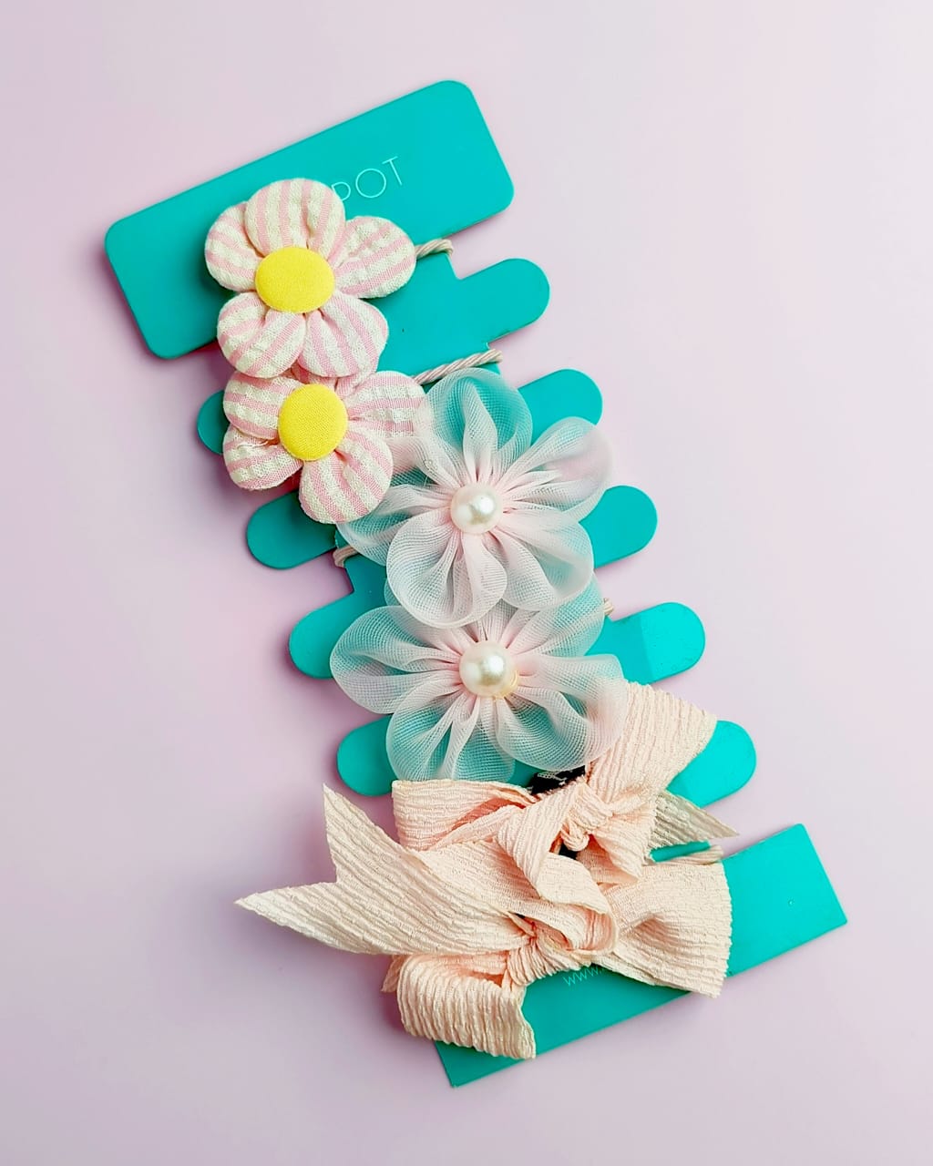 Bow&#39;n Flowers - Hair Ties Style 4