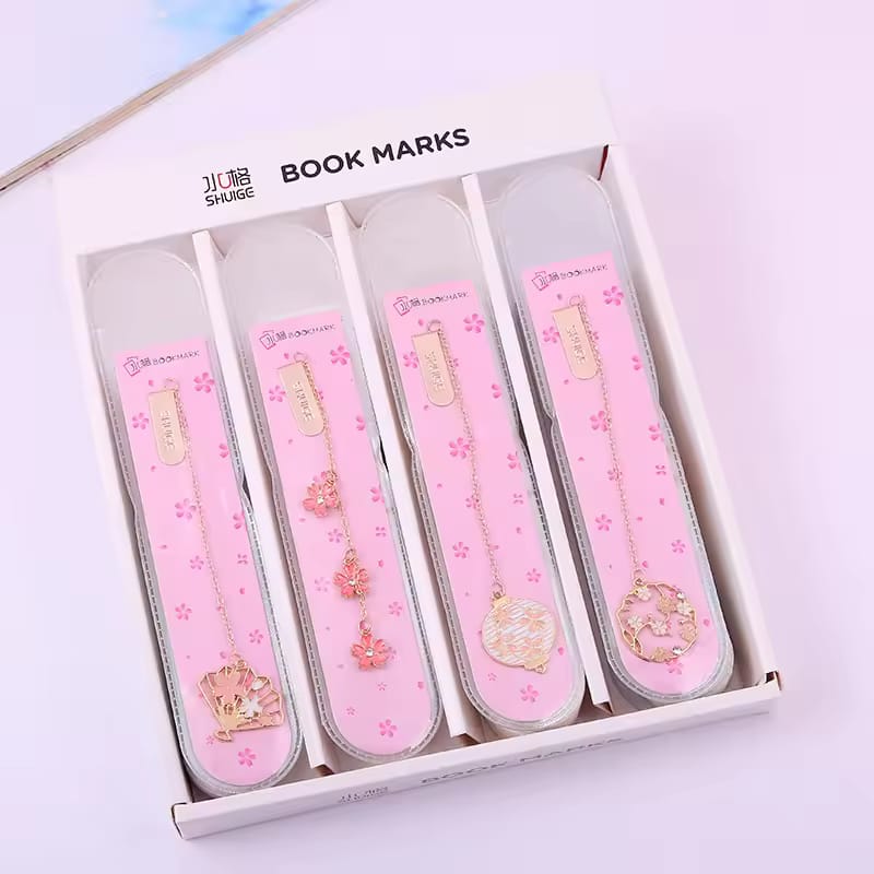 Sakura Flower Gold Foil - Dangling  Bookmark