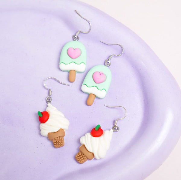 Ice Cream Love  - Earrings