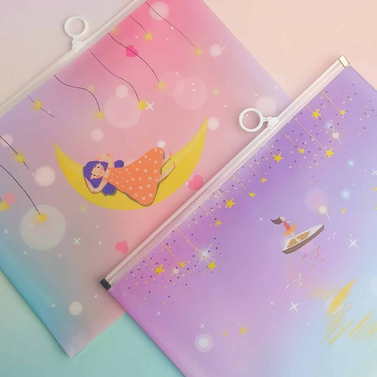 Dreaming Stars - Document Folder Large Pouch