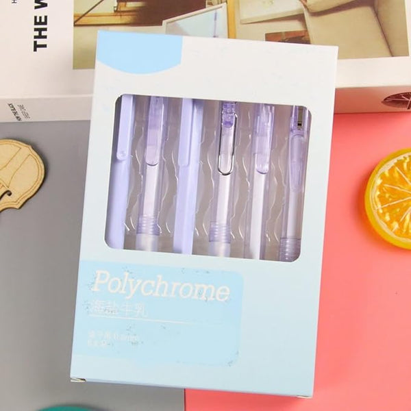 Polychrome Purple & Blue - Press Gel Pen Set of 6