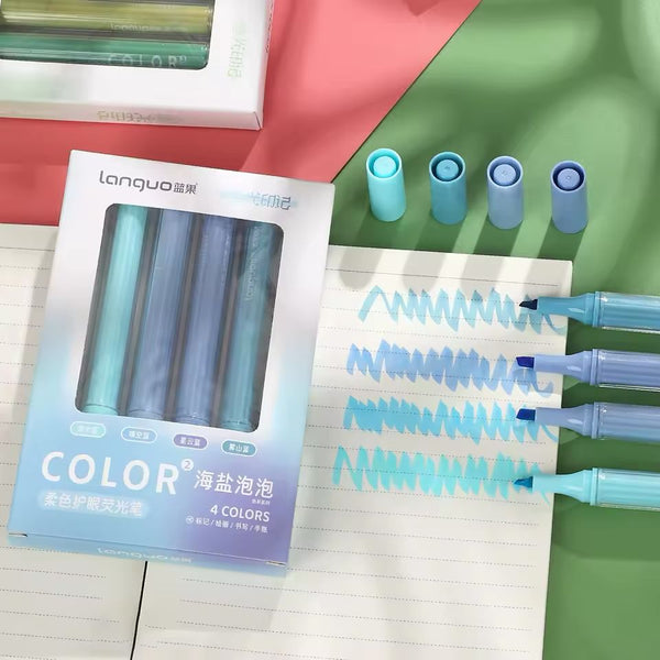 Blue Colors - Highlighter Set Of 4