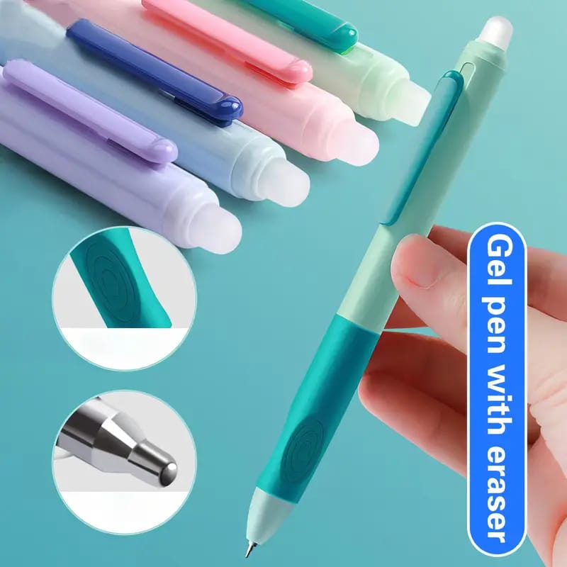 Pastel Color Erasable - Press Gel Pen Set of 4 Style 1