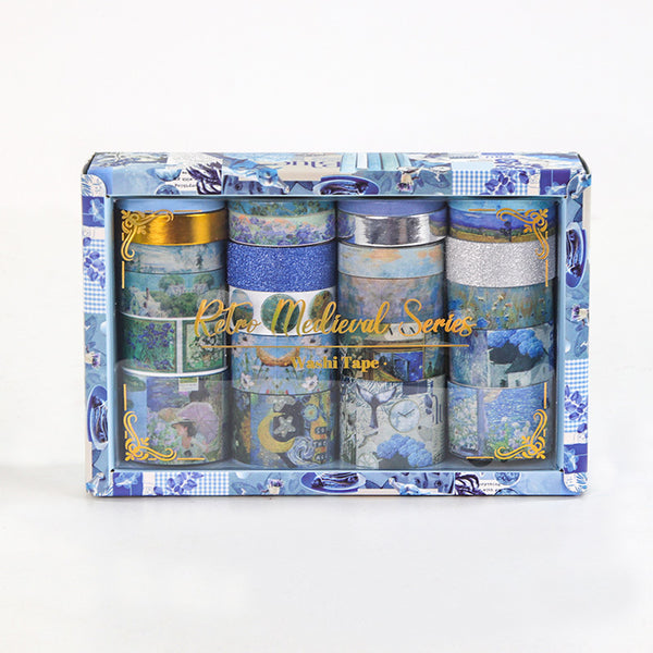Art Oil Painting Series - Washi Tape Set Of 24