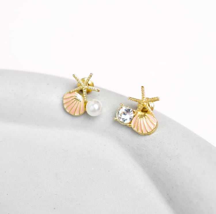 Sea Shell Pink - Earring