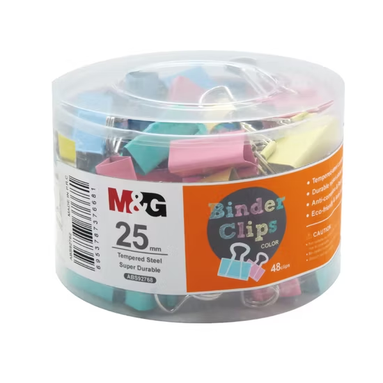 M&G 25mm Metal Binder Clip Set of 48