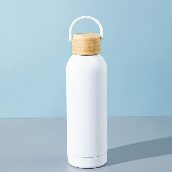 Classy Matte Colored White - Water Bottle