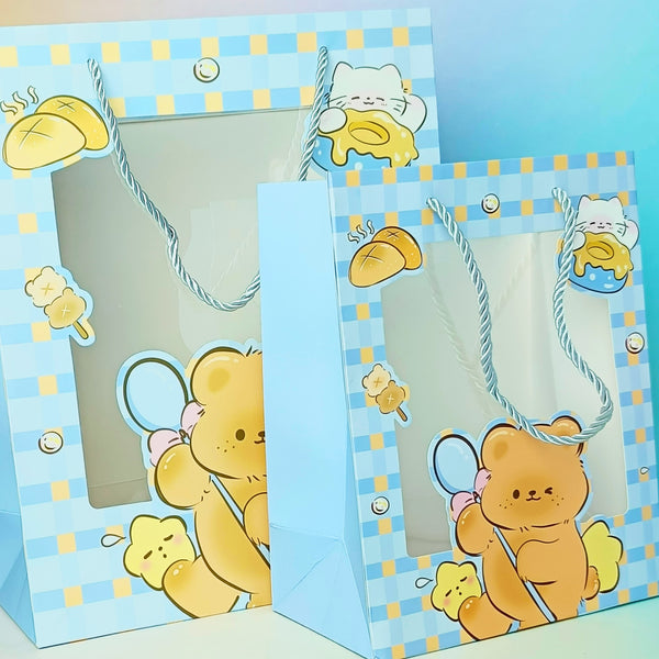 Sweet Animal Series Blue - Bear Gift Bag