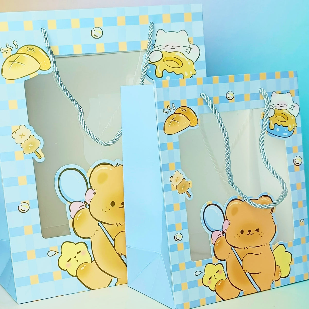 Sweet Animal Series Blue - Bear Gift Bag