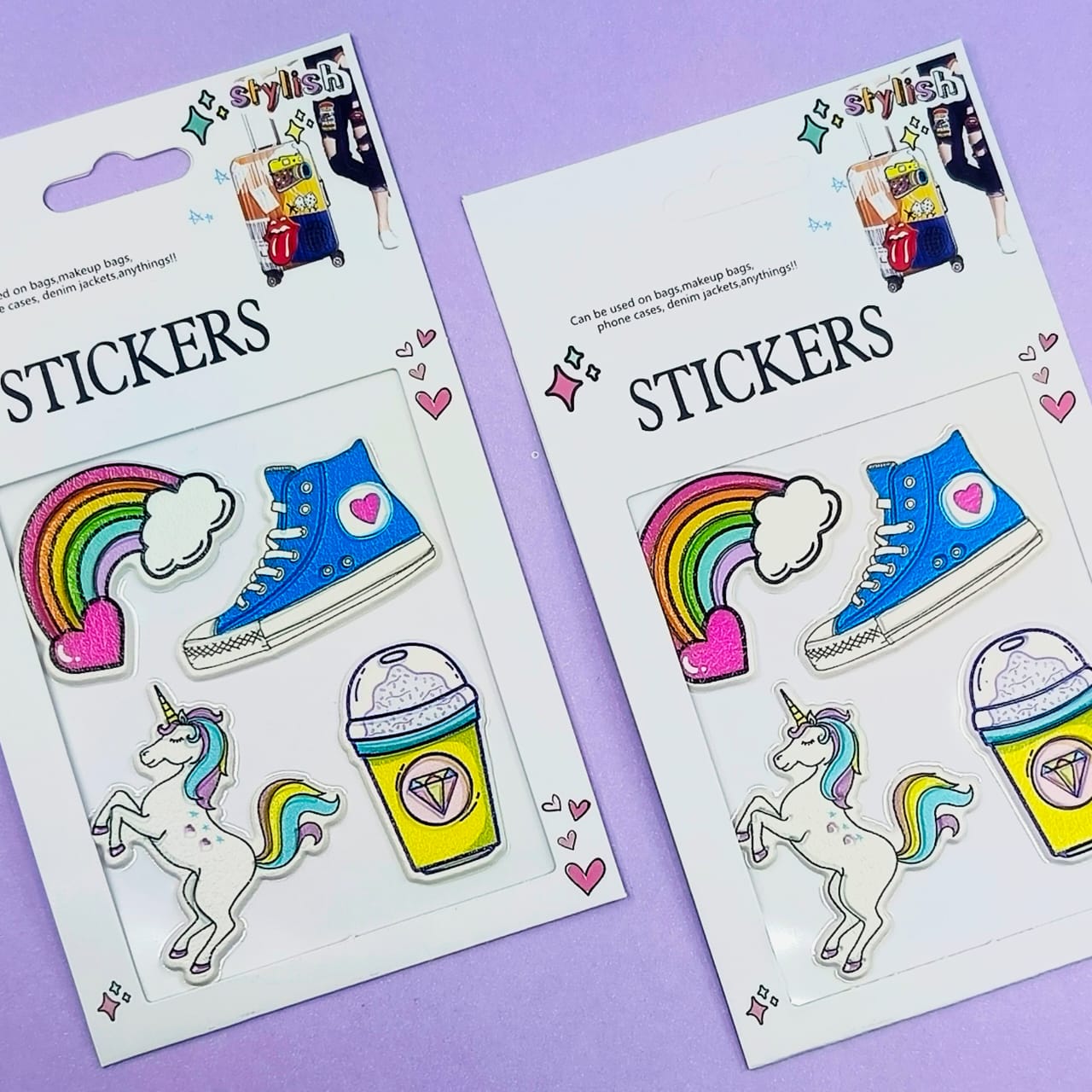 Rainbow Unicorn & Classy Sneakers - Stickers