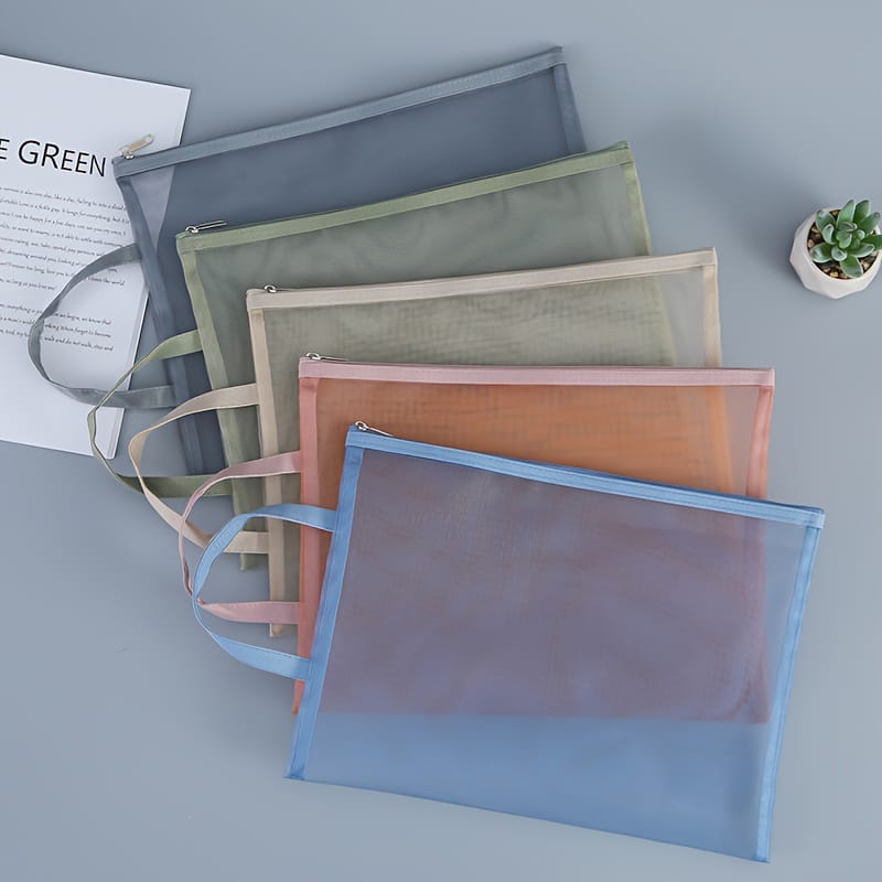 Morandi Color  A4 Large -  File Bag / Pouch