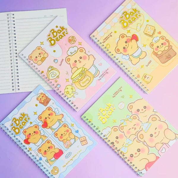 Cute Bear Spiral Notebook / Journal