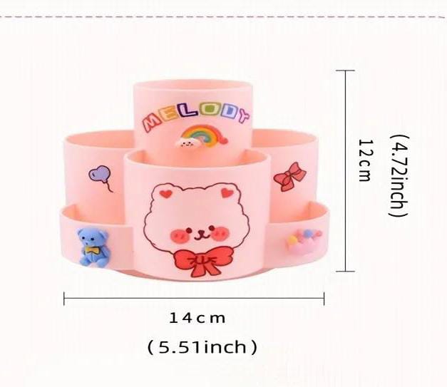Soft Colors Rotary -  Pen Holder / Desk Organizer