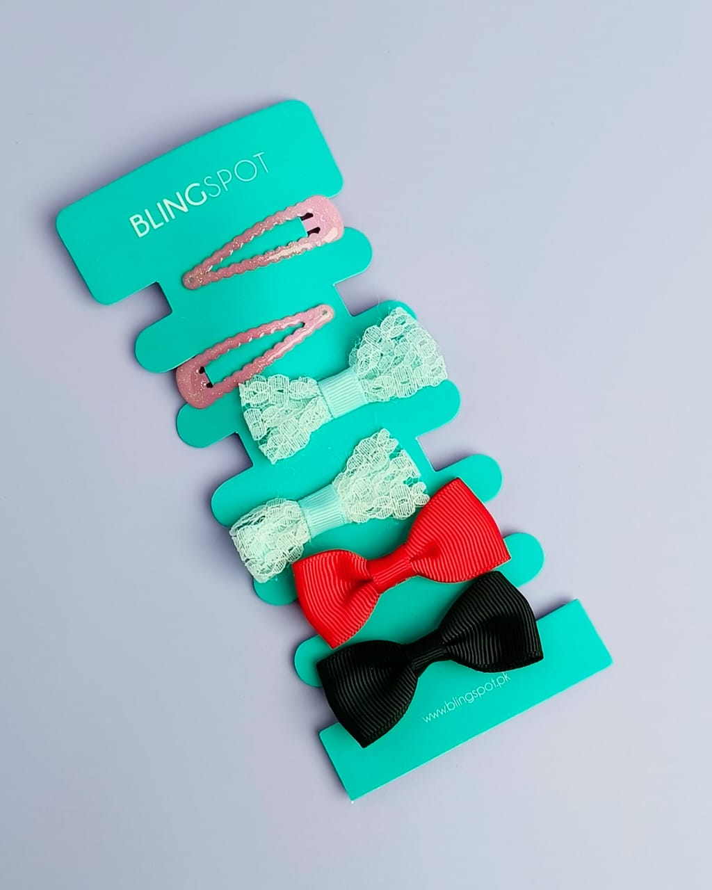Pastel Bow Clips &amp; Hair Ties - Hair Accessories Style 35
