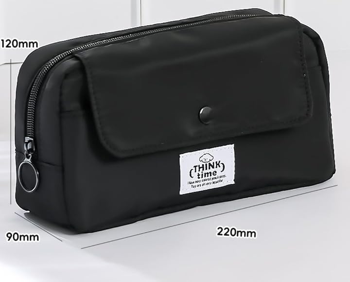 Think Time Stationery Organizer Black - Zipper Pouch