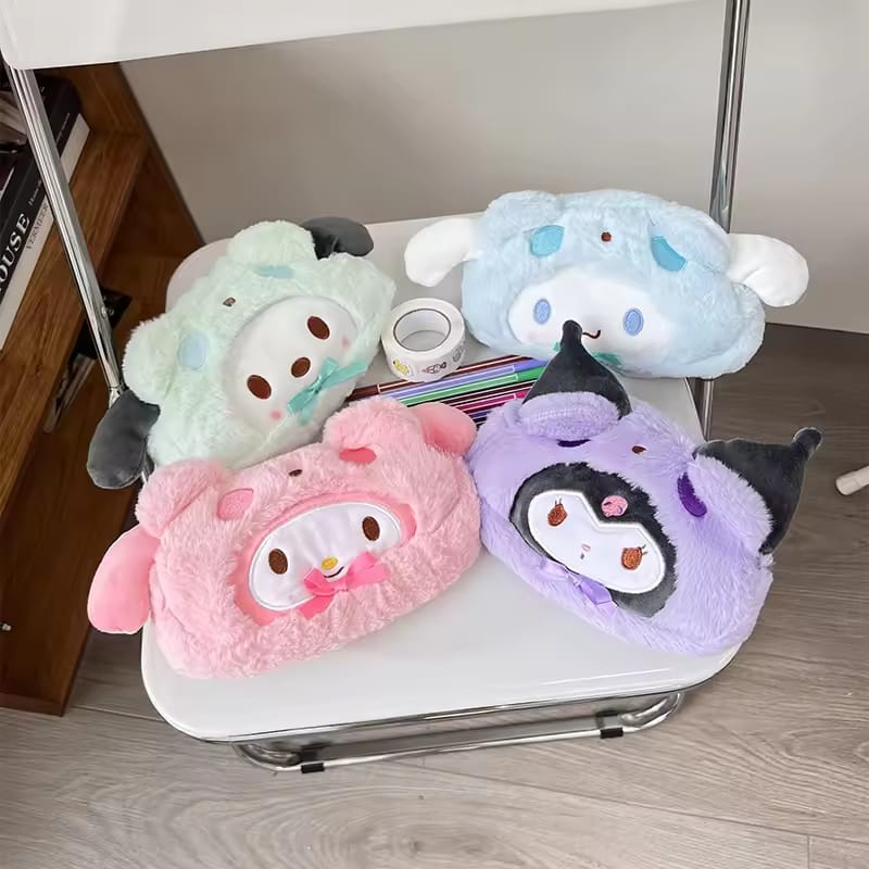 Sanrio Characters Pochacco Fluffy - Large Pouch