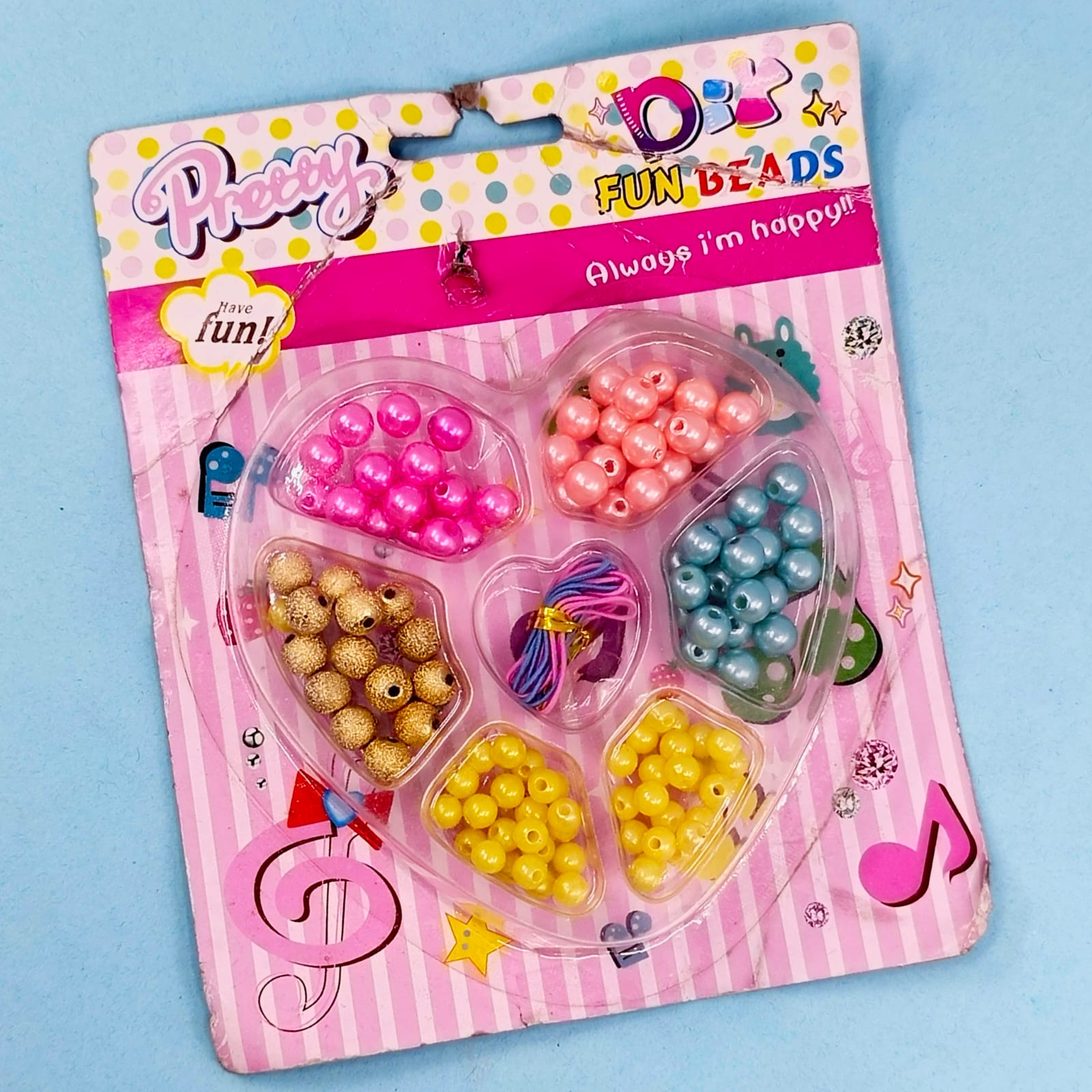 Heart Kids Charming Beaded - DIY Bracelet Kit