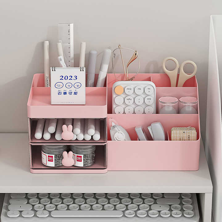 Multi Functional Pink Bunny  - Stationery &amp; Jewelry Organizer