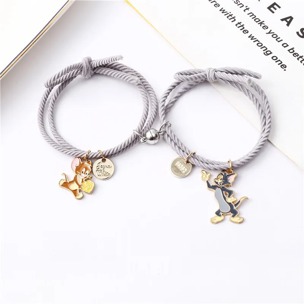 Tom & Jerry Grey Bracelet Set Of 2 - Style 1