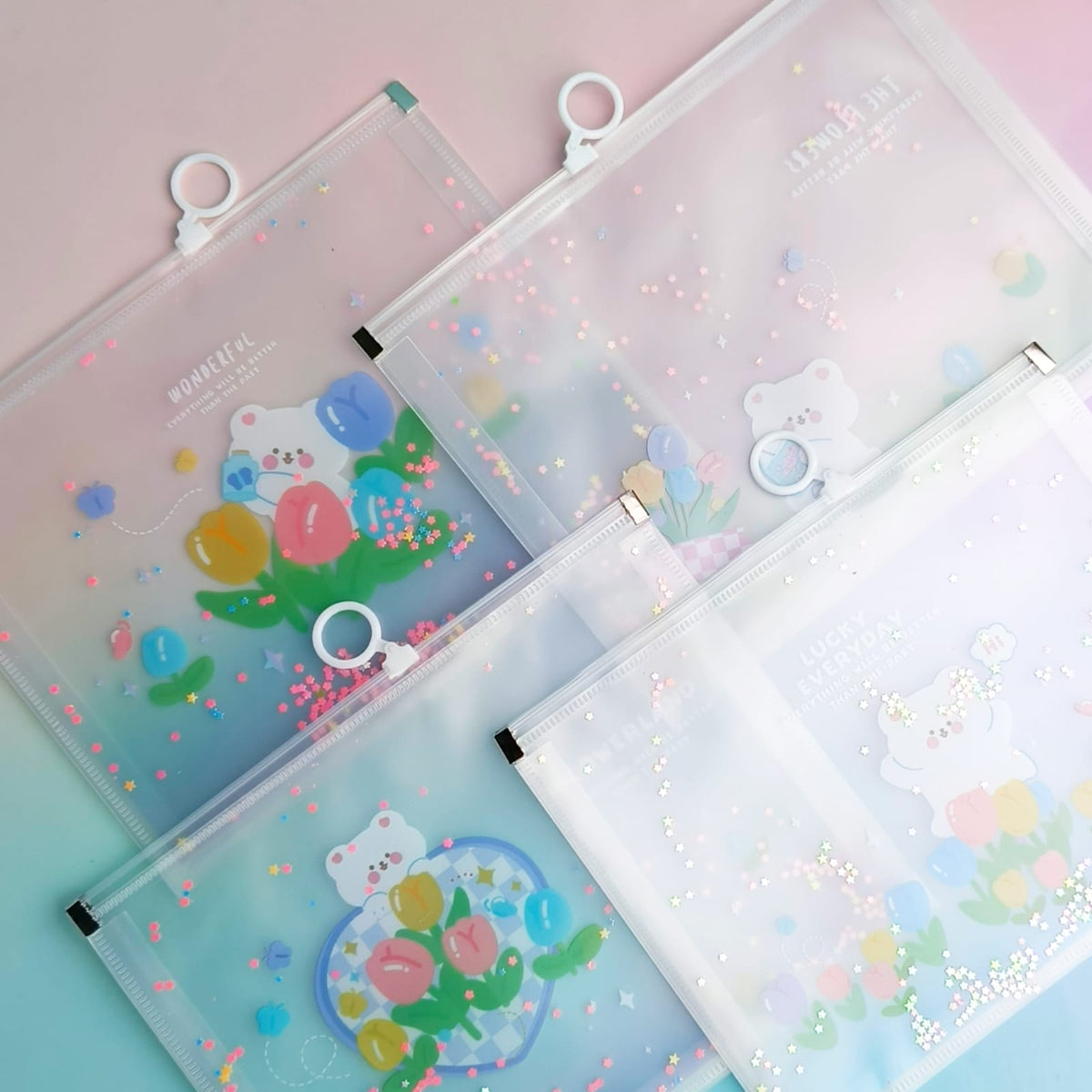 Animal Flowerland Transparent -  Document Pouch