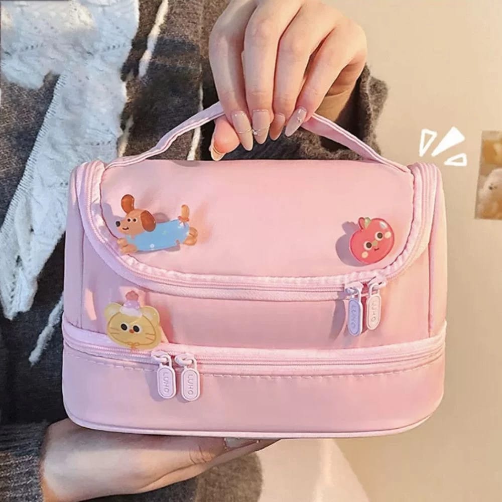 Soft Pink Premium Large Capacity - Multifunctional Pouch
