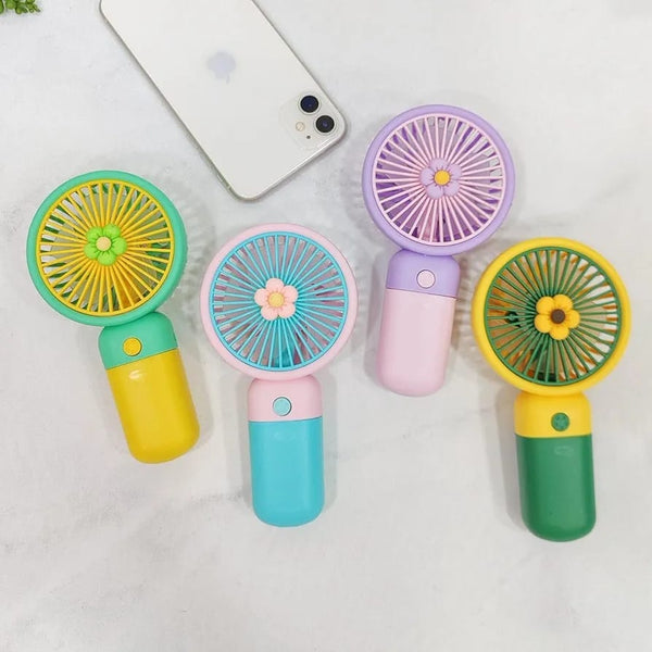 Candy Flowers Mini Handheld  - Portable Fan