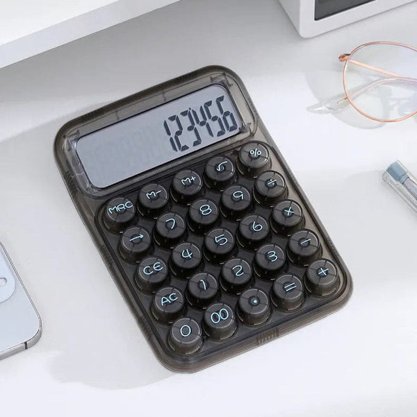Transparent Keys Black  - Calculator