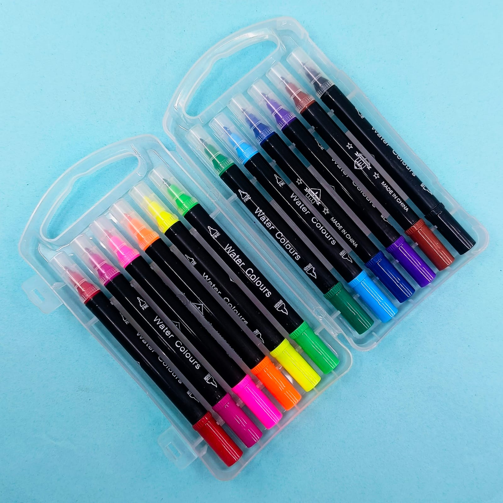 Double Tip (2in1) Watercolors - Marker Set Of 12 - 18