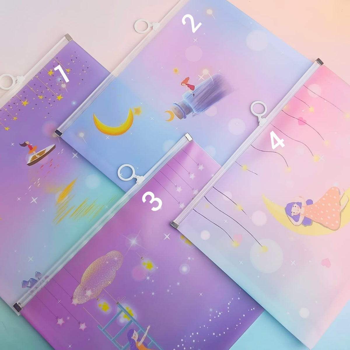 Dreaming Stars - Document Folder Large Pouch