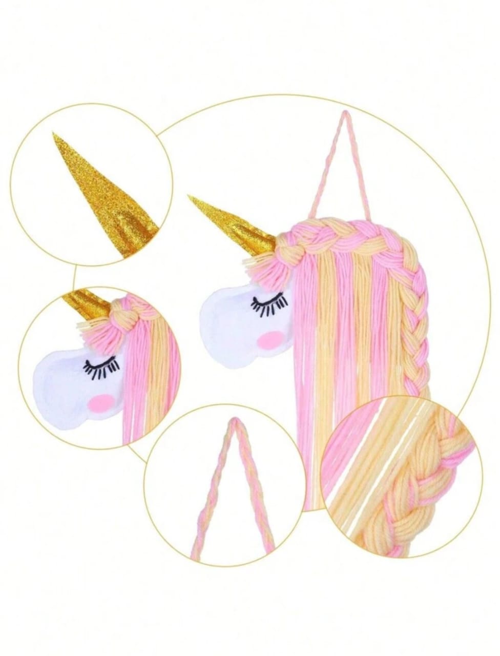 Magical Unicorn - Hair Accessories Organizer / Dream Catcher - Style 2
