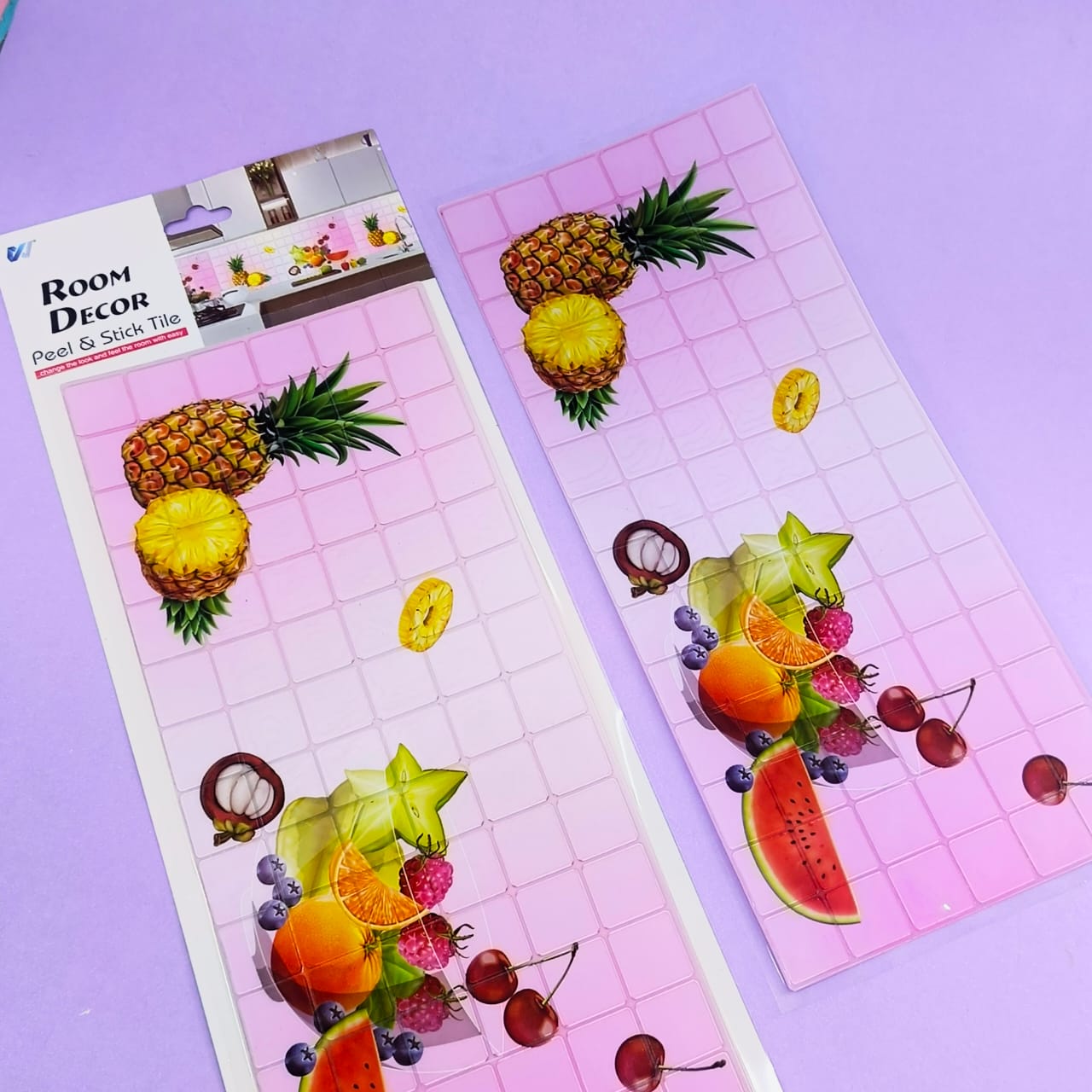 Tropical Pineapple & Fruits  Wall - Room Decor Stickers