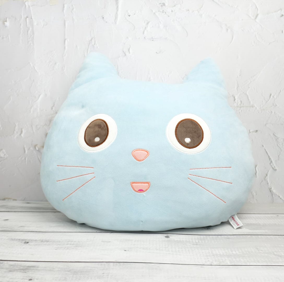 Cat Face Pillow - Plushie Soft Toy