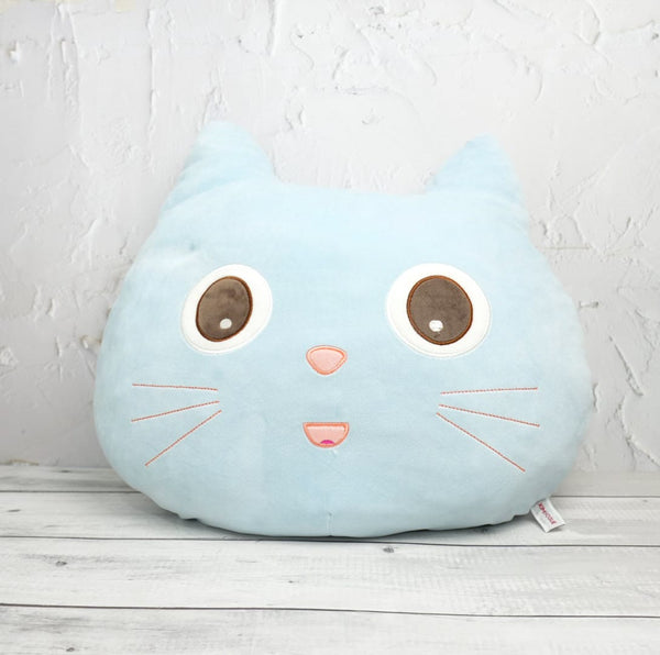 Cat Face Pillow - Plushie Soft Toy
