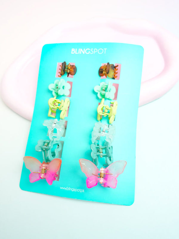 Butterfly Mini's - Hair Claw Set of 12 - Style 4