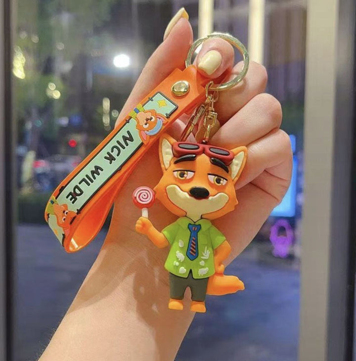 Zootopia Characters - Gold Key Ring Style 6 – BLINGSPOT