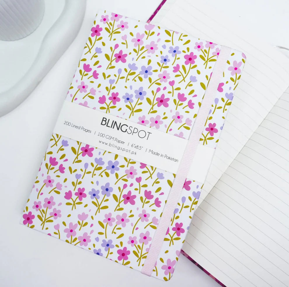 Funky Florals - Dotted &amp; Lined Journal