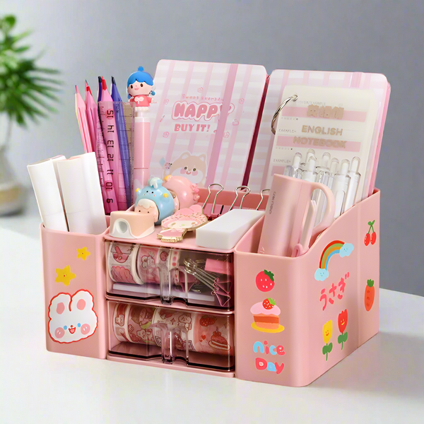 Macaron Pink   - Stationery & Fashion Accessories Organizer